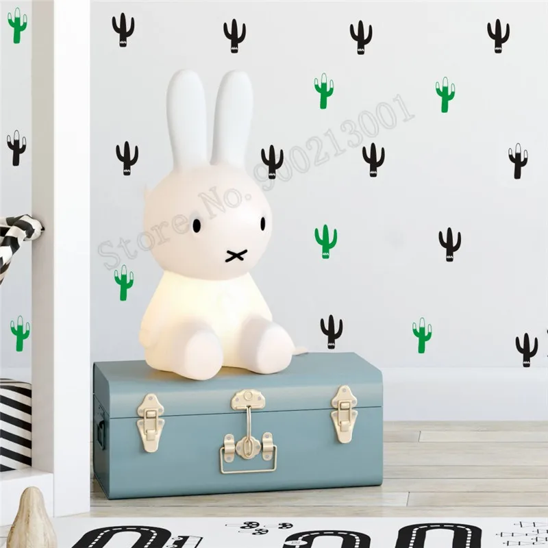 

Room Decoration Two Style Tropical Cactus Wall Sticker Vinyl Removeable Mural Beauty Fashion Modern Ornament Decal LY534