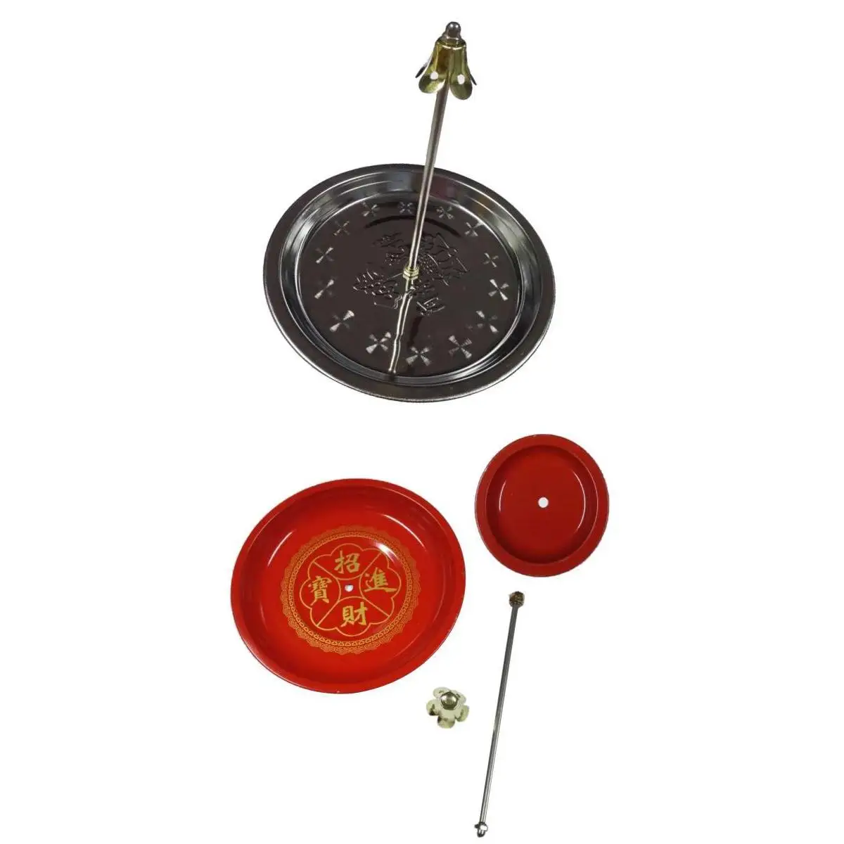 2 Sizes Included Adjustable Incense Holder Burner Plate For Sandal Spiral Coil Incense