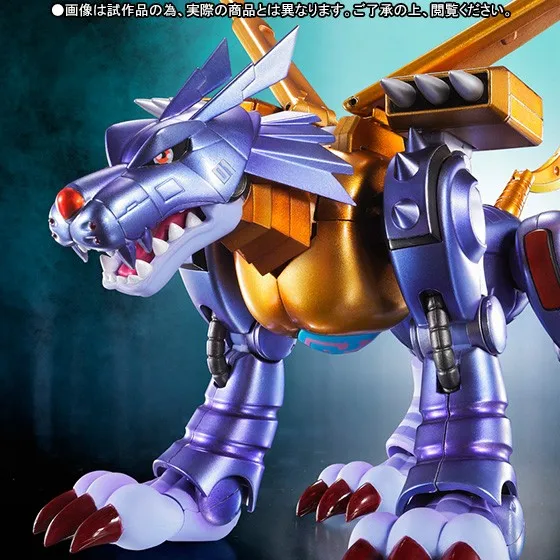 PrettyAngel-Подлинная фигурка Bandai Tamashii Nations S. H. Figuarts Metal Garurumon Подлинная дизайнерская фигурка Digimon