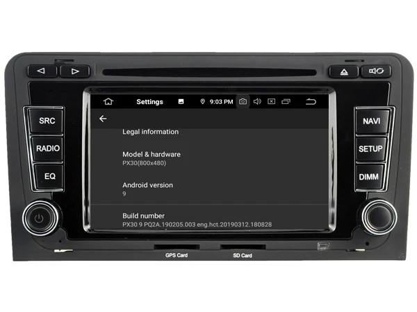 Top Navirider autoradio gps navigation android 9.0 car radio Player for AUDI A3 S3 RS3 DVD bluetooth AUX stereo auto accessories 5