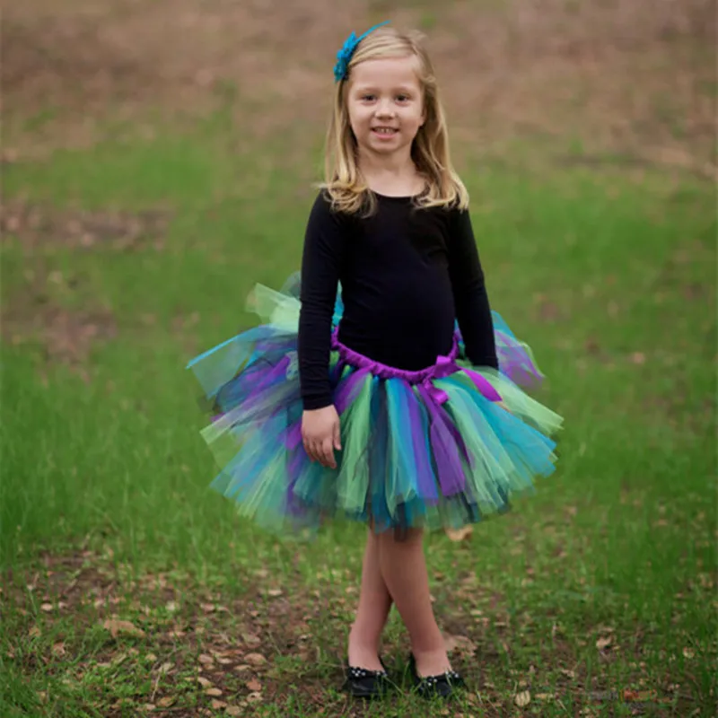 Юбка-пачка для маленьких девочек Милая балетная юбка-пачка для дня рождения фиолетовая серая пышная детская юбка фатиновая юбка принцессы