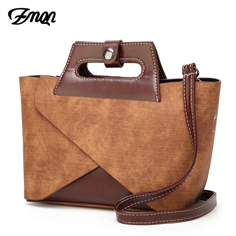 

ZMQN Handbags 2 Sets Small Style Women's Bags Small Shoulder Patchwork Brown Vintage Bags Woman Party Popular Alphabet Bag C617