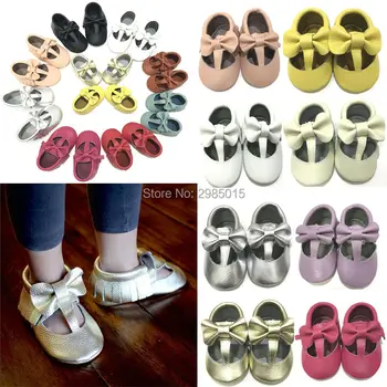 

Hot Sale Spring T-bar Style girls Baby Shoes Cow Leather Baby Moccasins Shoes Soft Sole First Walk Infant Shoes Newborn shoes