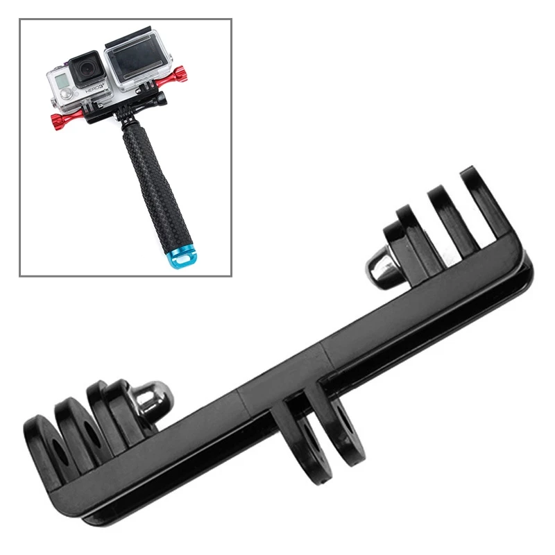 

PULUZ Accessories GoPro Double Two mount / GoPro LED 2 Mount for GoPro Hero4 / 3+ / 3, SJ4000, Xiaomi Yi Sport Cameras