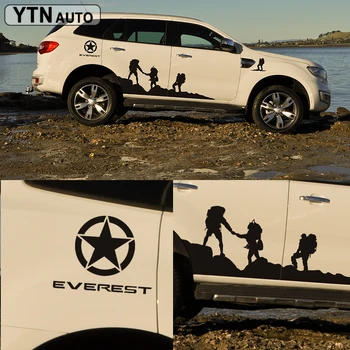 

Side Body Sticker Climb Styling Protect Scratch Graphic Vinyl Car Sticker Custom Fit For Ford Everest 2015