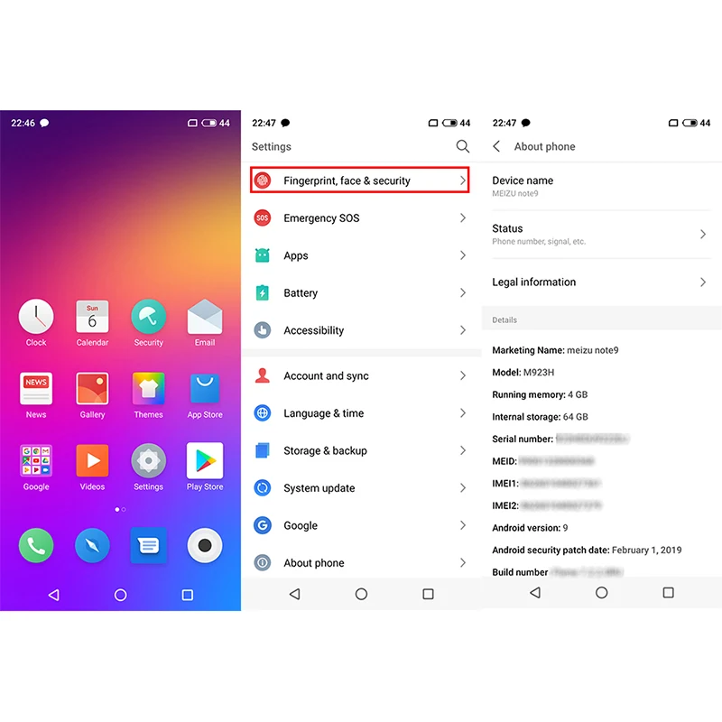 Смартфон Meizu Note 9 глобальная версия 4+128 Гб экран 6.2" FHD процессор Snapdragon 675 камера 48