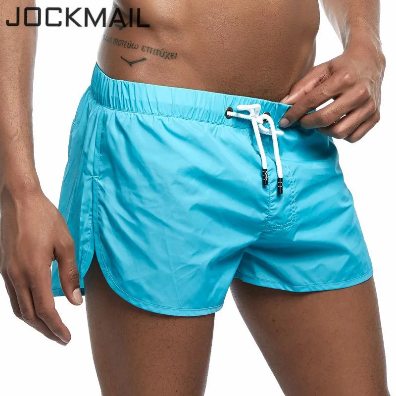 

JOCKMAIL New Brand Men's Board Shorts Fast Dry Summer Holiday Beach Surf Pocket Swimming Trunks Sport Running Hybird Shorts