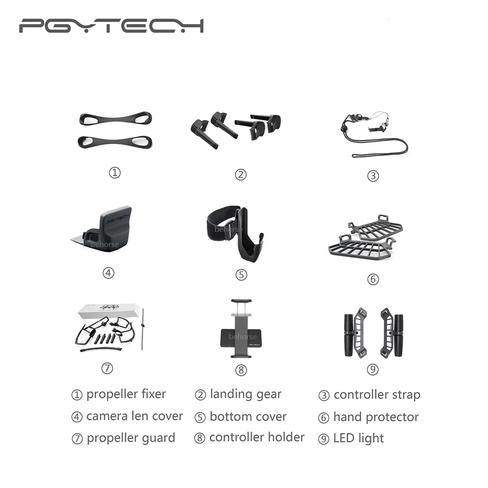 10 вариантов PGYTECH DJI Spark контроллер держатель планшета Пропеллер Защитный ремень крышка камеры светодиодный светильник шасси аксессуары
