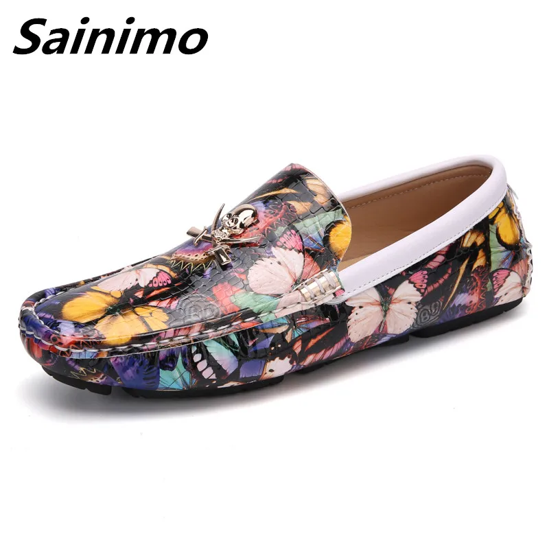 

2019 New Fashion Comfortable Casual Shoes Loafers Split Leather Shoes Men Mans footwear Flats Hot Sale Banquet Zapatillas Hombre