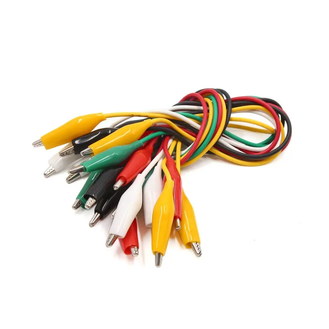 

uxcell 10Pcs Double-Ended Alligator Clip Cable Electrical Jumper Testing Wire for Car