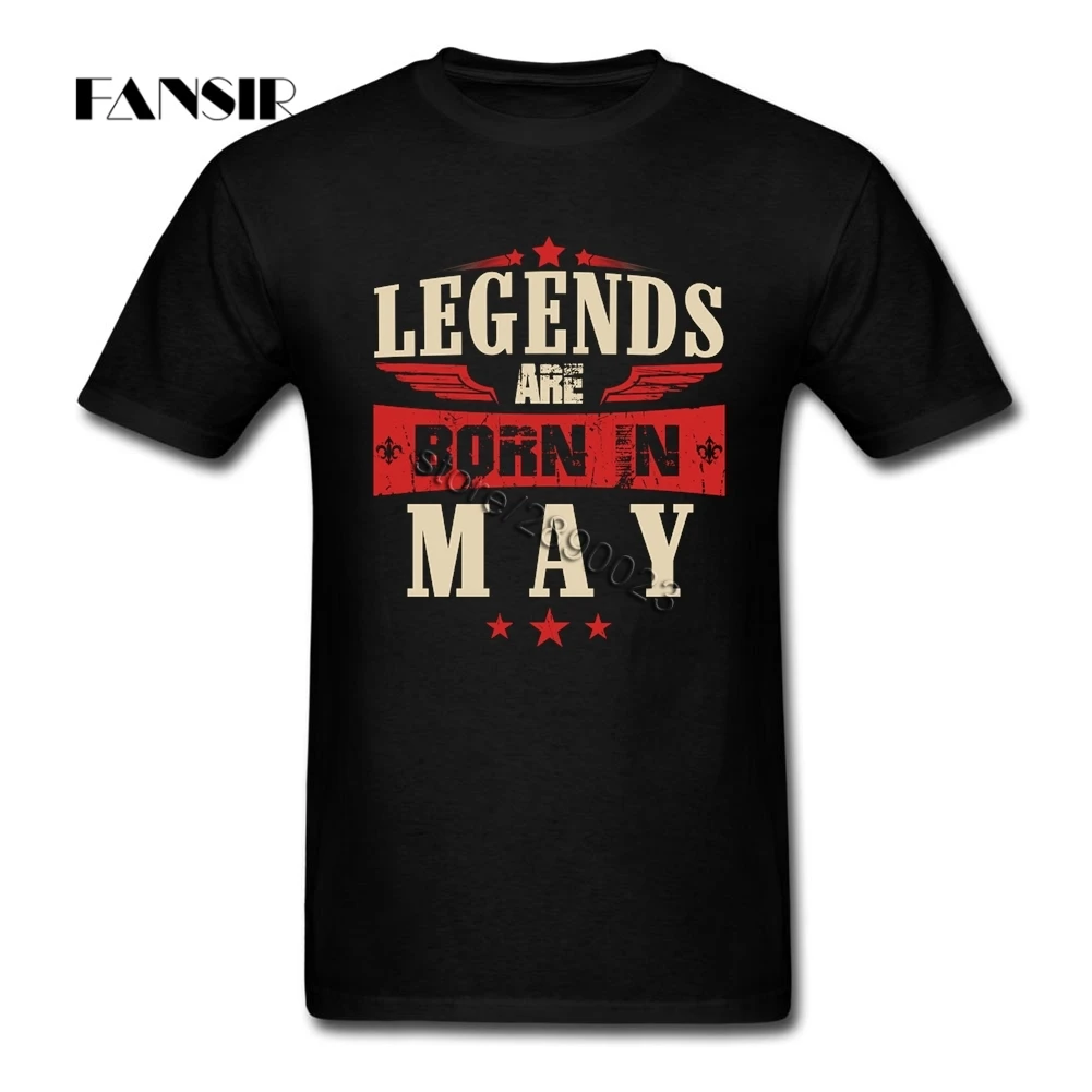 2020 Summer Fashion T-shirts Men White Short Sleeve Custom Legends Are Born In May Adult Tops Tee T Shirt | Мужская одежда