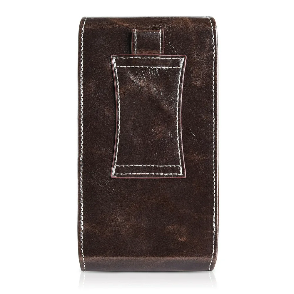 For iphone 6 6s 7 8 plus universal leather phone pouch case belt clip waist bag 4.75.5 inch for iphone 6 7 8 magnetic holster  (8)