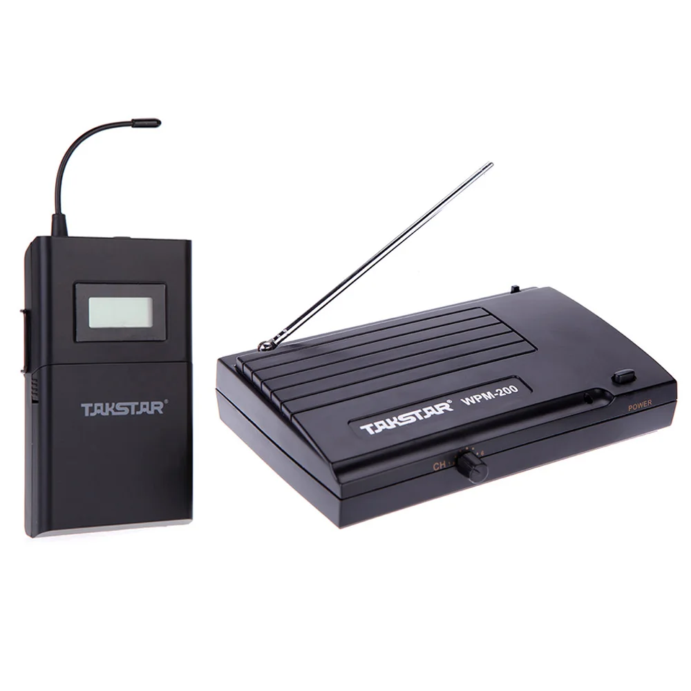 Беспроводная система контроля Takstar WPM 200 UHF дальность передачи 50 м внутриканальные