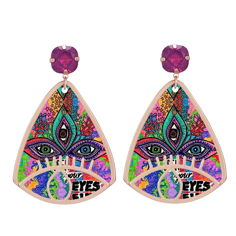 Earrings for woman boho pendients for woman drop Earrings Eyes oorbellen (14)