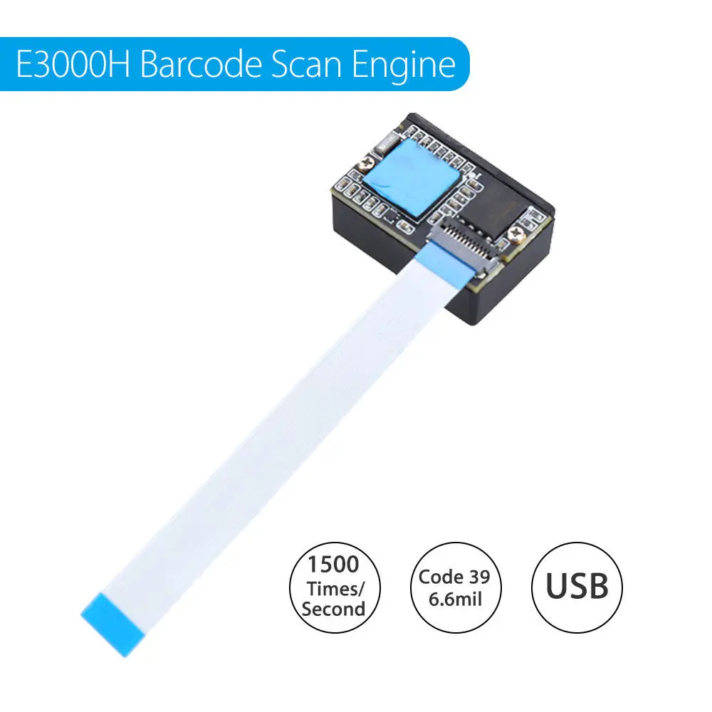 

Blueskyses E3000H 2D 1500 Times/Second Barcode Scan Engine Module USB Horizontal Automatic Induction Scan Vertical Widely-Used