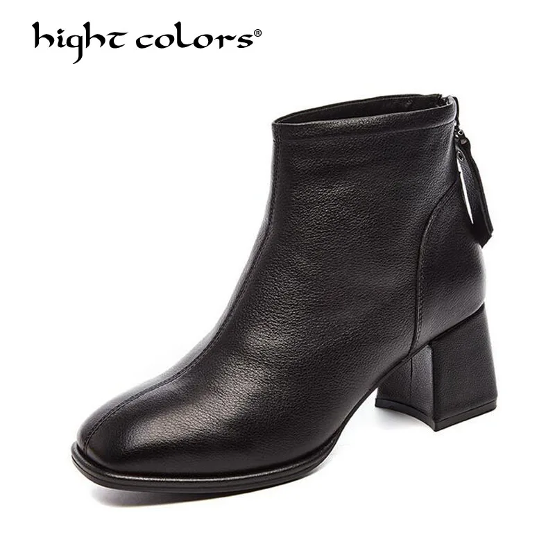 square heel boots womens