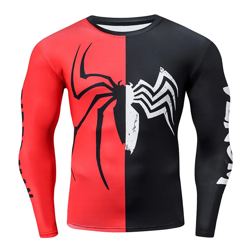 Новое поступление, футболки с 3D принтом Человека-паука, мужские компрессионные футболки, топы с комиксами для мужчин, карнавальный костюм, уличная одежда - Цвет: JST33