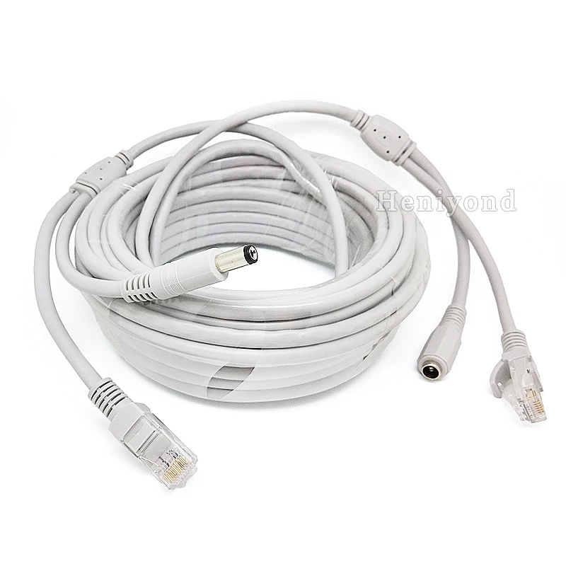 Сетевой кабель системы видеонаблюдения RJ45 CAT5/CAT 5e Cable + 18AWG удлинитель питания