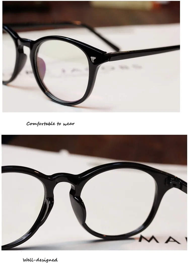 Vintage Fashion Eyeglasses Eye Glasses Frames For Women Men clear lens glasses Computer Optical Glasses spectacle Eyewear Frames (3)