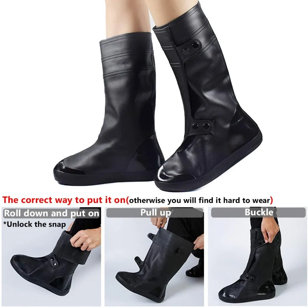 Slip-Resistant Overshoes with Excellent Elasticity and Foldable 7