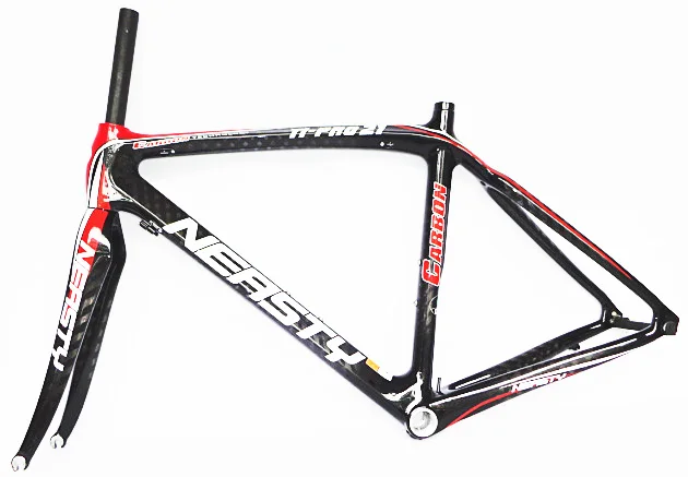 Cheap Free Shipping 700C 52cm/56CM Carbon Boad Bicycle/Bike Frame+Fork 3K/12K NT10 Factory/Manufacturer