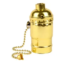 Держатель лампы E26 US-стандартный винт стандартный металлический светильник розеточный светильник патрон лампы база держатель с Тяговый цепной переключатель держатель лампы