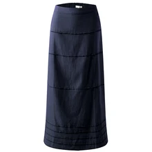 Женская Новая мода больше размера d длинная юбка весна-лето Повседневная Дамская однотонная Свободная юбка женская юбка с высокой талией размера плюс XS-3X