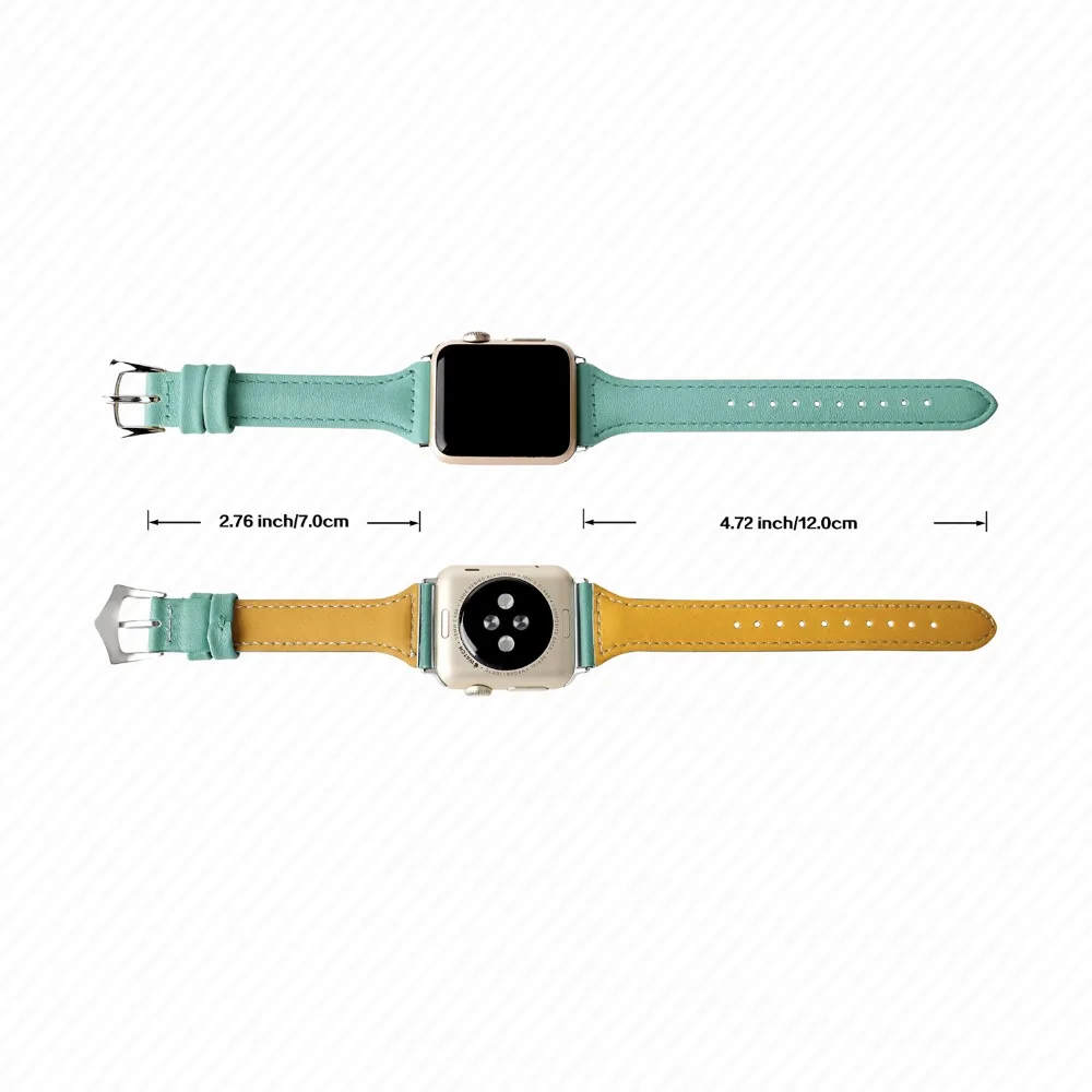 Ремешок из натуральной кожи для Apple Watch 38 мм 42 мм 40 мм 44 мм Смарт-часы для i watch series 4 3 2 1 женский браслет
