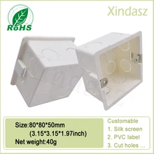 XD0104074 10 шт./лот) 86HS50 переключатель типа коробки розетка ПВХ материал двухцветная Нижняя распределительная коробка проводка коробка 5 см кассета