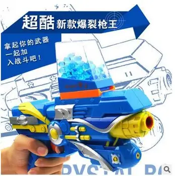

2015 Toy Pistol Gun Unisex free Shipping Can Fire A Bullet Infrared Crystal Bomb Burst Guns Children's Toys Soft Gun With box#11
