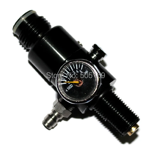 Co2 اسطوانة إطلاق نار الألوان 4500PSI الهواء خزان الهواء المضغوط منظم الضغط الناتج 800PSI 5/8 \