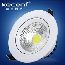 

3Colors Led downlight light COB Ceiling Spot Light 3w 5w 7w 12w 15w 85-265V ceiling recessed Lights Indoor Lighting