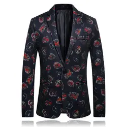 LONMMY 4XL мужчины приталенный Блейзер Мужской костюм куртка смокинги Мужской Блейзер Куртка дизайнеры 2019 Повседневное платье костюм куртка