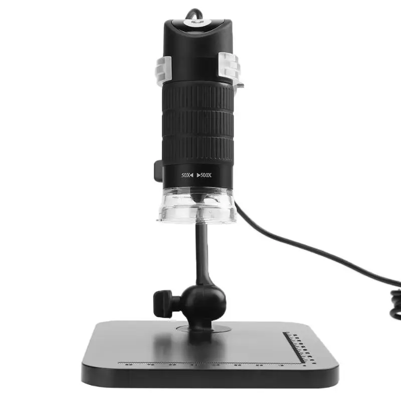 

360 Degree Rotation 50X-500X/800X/1000X Handheld Digital USB2.0 8 LED Electron Microscope Repairing Medical Magnifier + Bracket