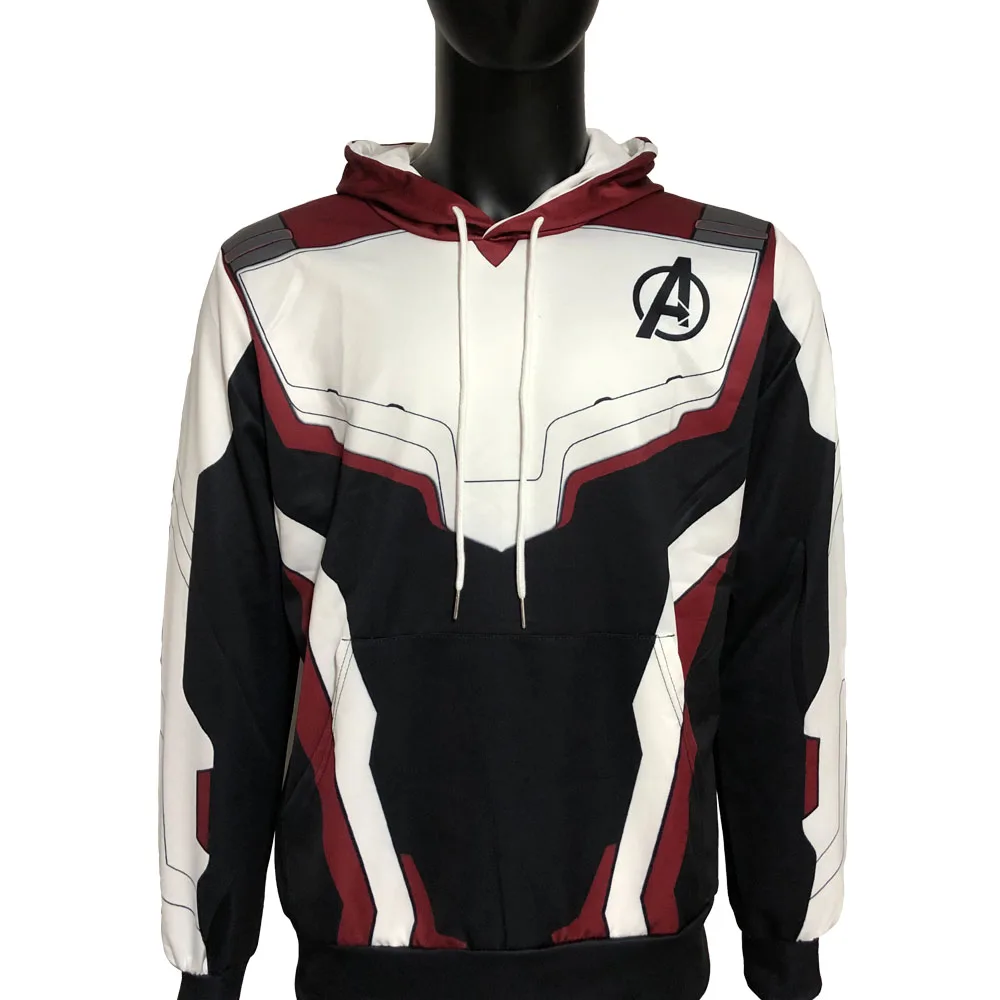 Avengers Endgame Jacket Hoodie Cosplay Quantum Realm Costumes Endgame hoodies Marvel Superhero Sweatshirt Coat Suit Costume