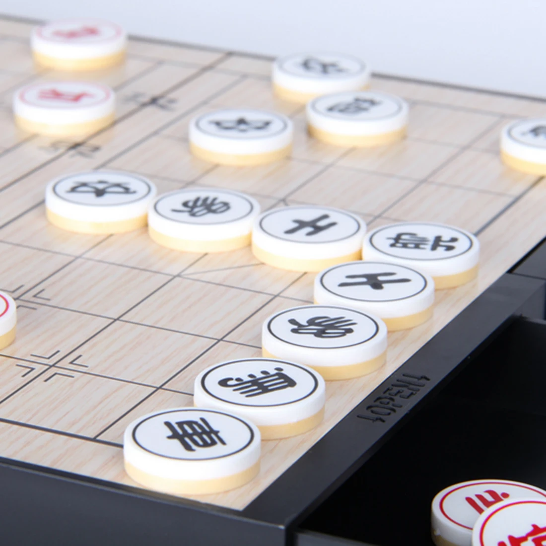 Double Sided Folding ChessBoard Magnetic Chinese Chess Checkers Set Weiqi Go Game Play Toy Board Party | Спорт и развлечения