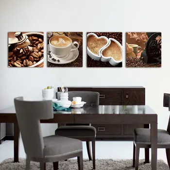 

No Framed Still Life picture Print On Canvas Abstract 4 pieces Guitar Wall Pictures For Living Room Wall Art Music Paintings