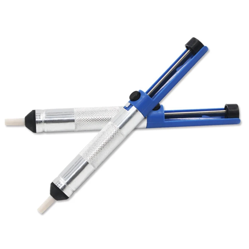 

1 PCS Aluminium Solder Sucker Desoldering Pump Tool Pen Blue Removal Device Vacuum Soldering Iron Desolder For Powerful Function
