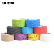 Эластичная клейкая лента для пальцев волейбольная Новинка защита пальцев 2,5 см x 4,5 М растягивается Лидер продаж 5 рулонов/лот