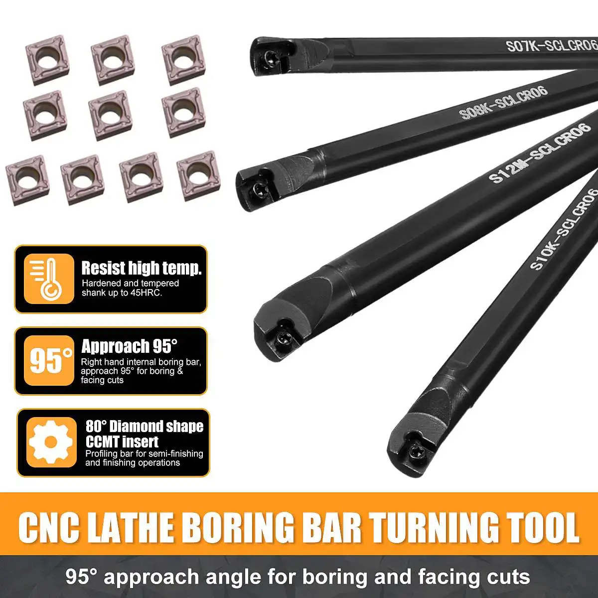 Conjunto de 7 8 10 12mm sclcr06