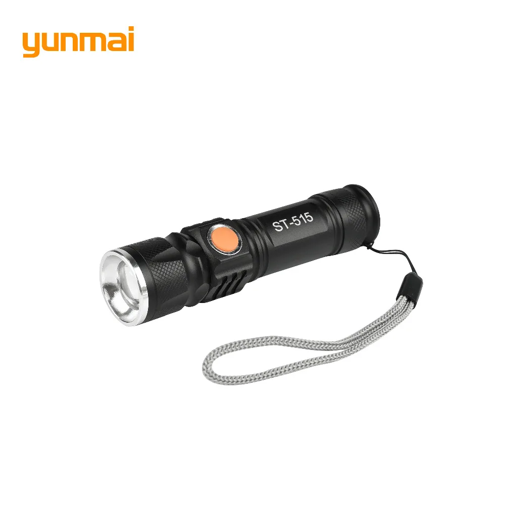 USB Inside Battery 2300 Lumen XML T6 Powerful LED Flashlight
