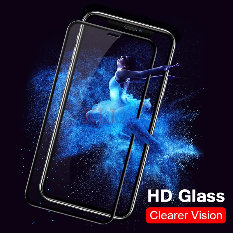 10D закругленные края полное покрытие закаленное стекло для iPhone X XS MAX XR защита