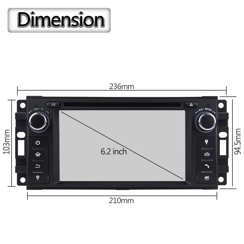 Cheap Android 7.12 quad core Car DVD GPS For Jeep Wrangler Compass Grand Cherokee Commander Liberty Patriot Chrysler 300C 11
