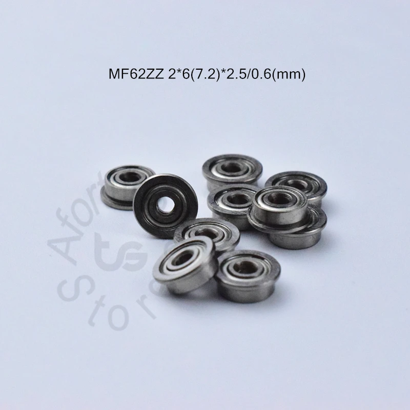

MF62ZZ 2*6*7,2*2,5*0,6 (мм) 10 шт. подшипниковые фланцевые подшипники MF62ZZ подшипник с глубоким желобом из хромистой стали