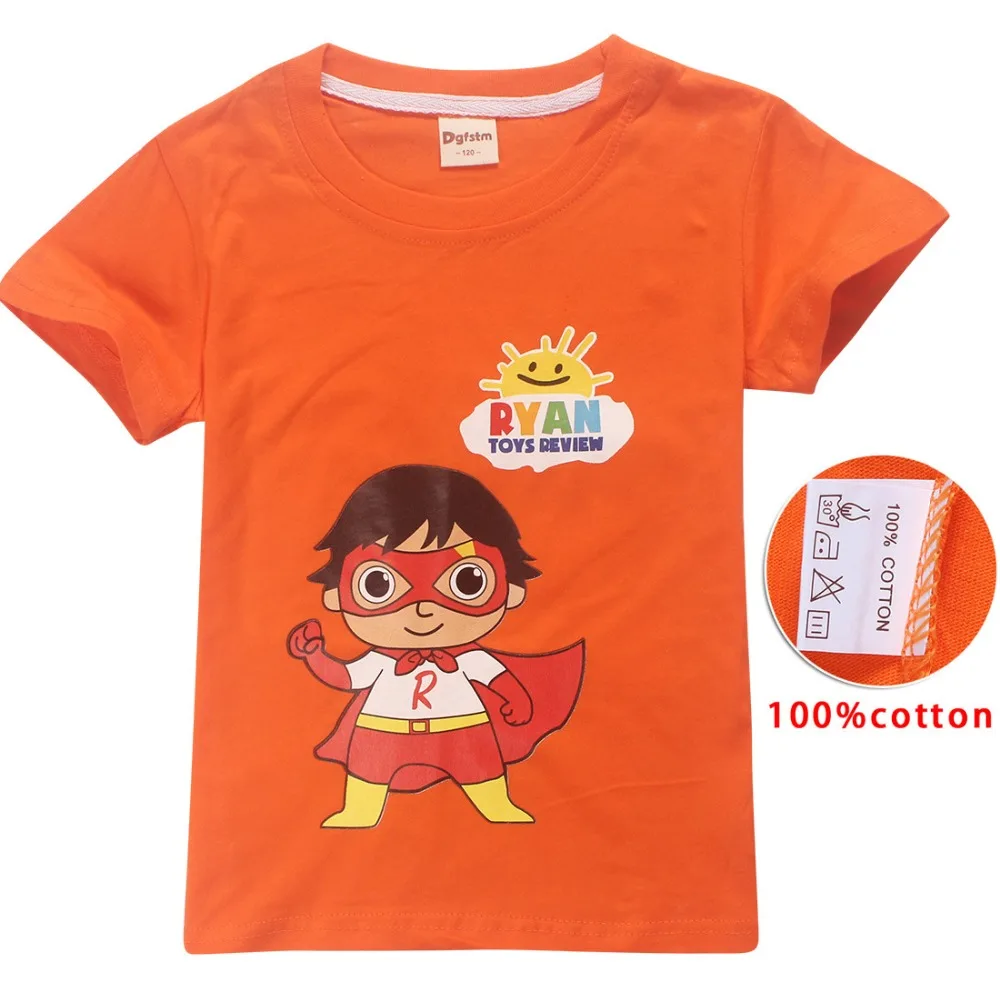 

Ryan Toys Review Girl Unicorn T-shirts Kids Clothes Fashion Cartoon 100% Cotton Children Tees Summer t shirt Short Sleeves Tops