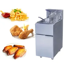 1PC FY 2G commercial Vertical GAS type fryer deep fryer fried furnace frying pan Two tube