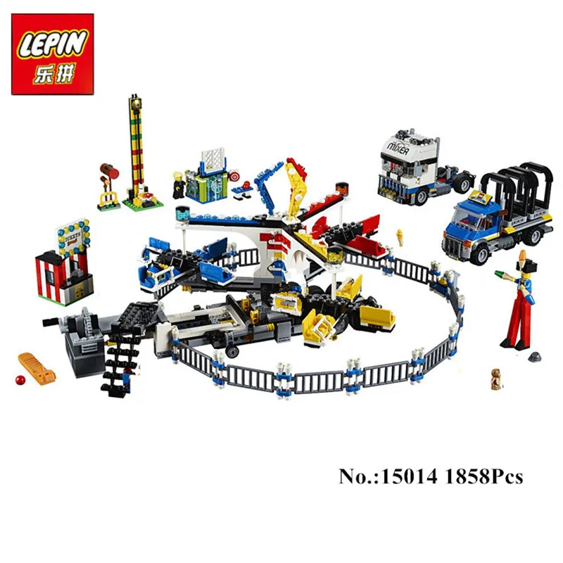 

IN STCOK New LEPIN 15014 1858pcs Amusement park The carnival Model Building Blocks Set Compatible 10244 Architecture toys gifts