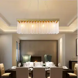 Постмодерн хрустальная люстра золото Роскошные прямоугольной ресторан люстра дома гостиная светодио дный осветительное оборудование