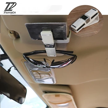 

ZD For Hyundai Tucson 2017 Solaris ix35 i30 Suzuki Swift Mitsubish ASX Car Glasses ABS Sunvisor Card Clip Holder Decoration