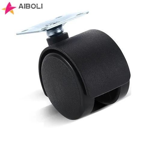 

5PCS AIBOLI Gray 50KG Universal Mute Wheel 1.5" Replacement Office Chair Swivel Casters Rubber Rollers Wheels Furniture Hardware